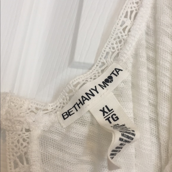 SOLD! Bethany Mota for Aeropostale sheer white crop top - Picture 5 of 6